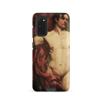 Male Nude Standard Bearer - William Etty Samsung Case, Galaxy S20 / Matte, Phone Case Classical Painting Male Torso