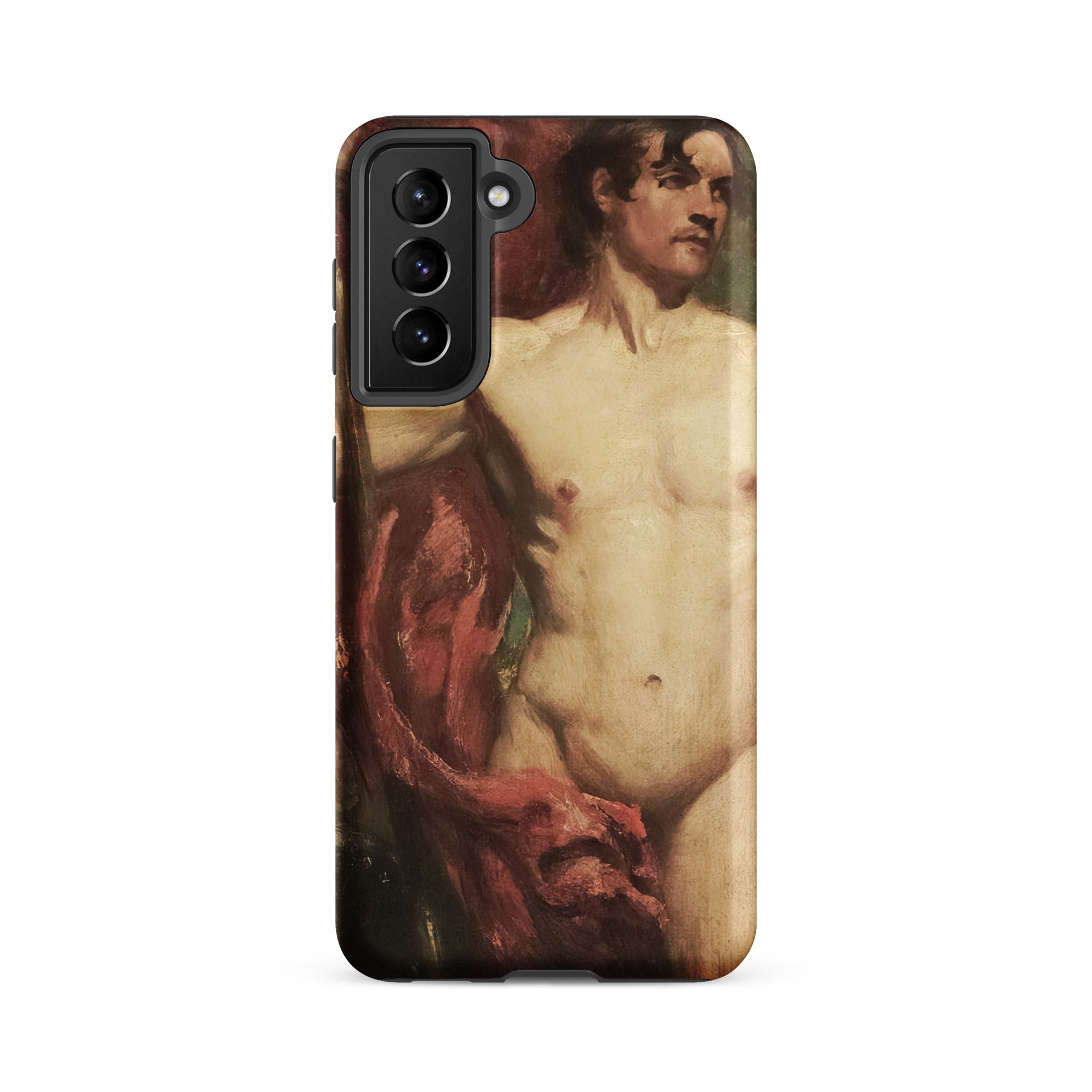 Male Nude Standard Bearer William Etty Samsung Case, Galaxy S21 Fe / Matte, Samsung Galaxy S22 Phone Case Classical Painting Male