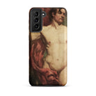 Male Nude Standard Bearer William Etty Samsung Case, Galaxy S21 Plus / Matte, Smartphone Case Classical Painting Male Nude