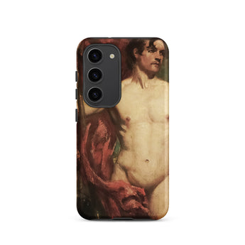 Male Nude Standard Bearer - William Etty Samsung Case, Galaxy S23 / Matte, Phone Case Classical Painting Male Nude