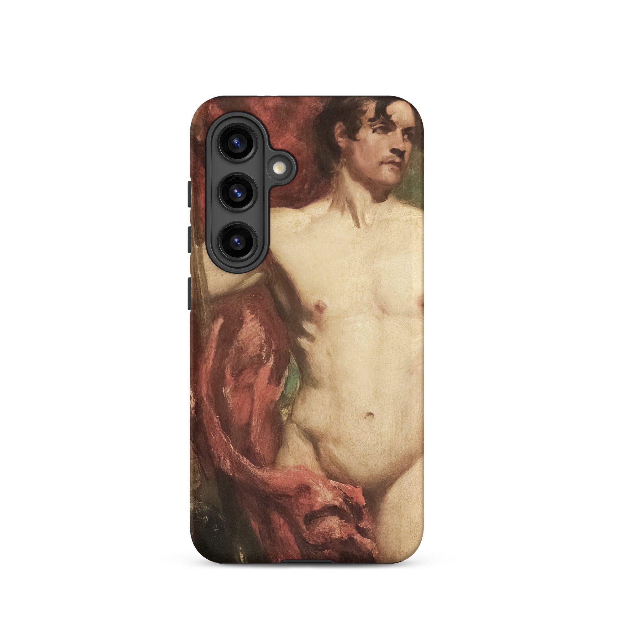 Male Nude Standard Bearer William Etty Samsung Case, Galaxy S24 / Matte, Phone Case Classical Painting Male Figure