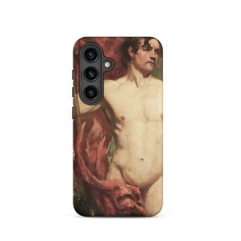 Male Nude Standard Bearer - William Etty Samsung Case, Galaxy S24 / Matte, Phone Case Classical Painting Male Figure