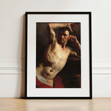 Male Nude - Theodore Gericault Art Print / Canvas, 12x16’’ / 31x41cm / Black Frame / Matboard, Posters Prints & Visual Artwork, Toby Leon