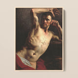 Male Nude - Theodore Gericault Art Print / Canvas, 12x16’’ / 31x41cm / Natural Frame, Posters Prints & Visual Artwork, Toby Leon