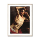 Male Nude - Theodore Gericault Art Print, Classical Oil Painting Dramatic Male Torso Dynamic Pose