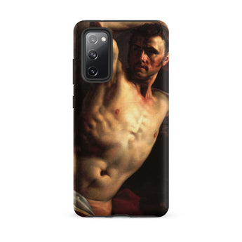 Male Nude - Theodore Gericault Samsung Case, Galaxy S20 Fe / Matte, Black Smartphone Case Painted Shirtless Man