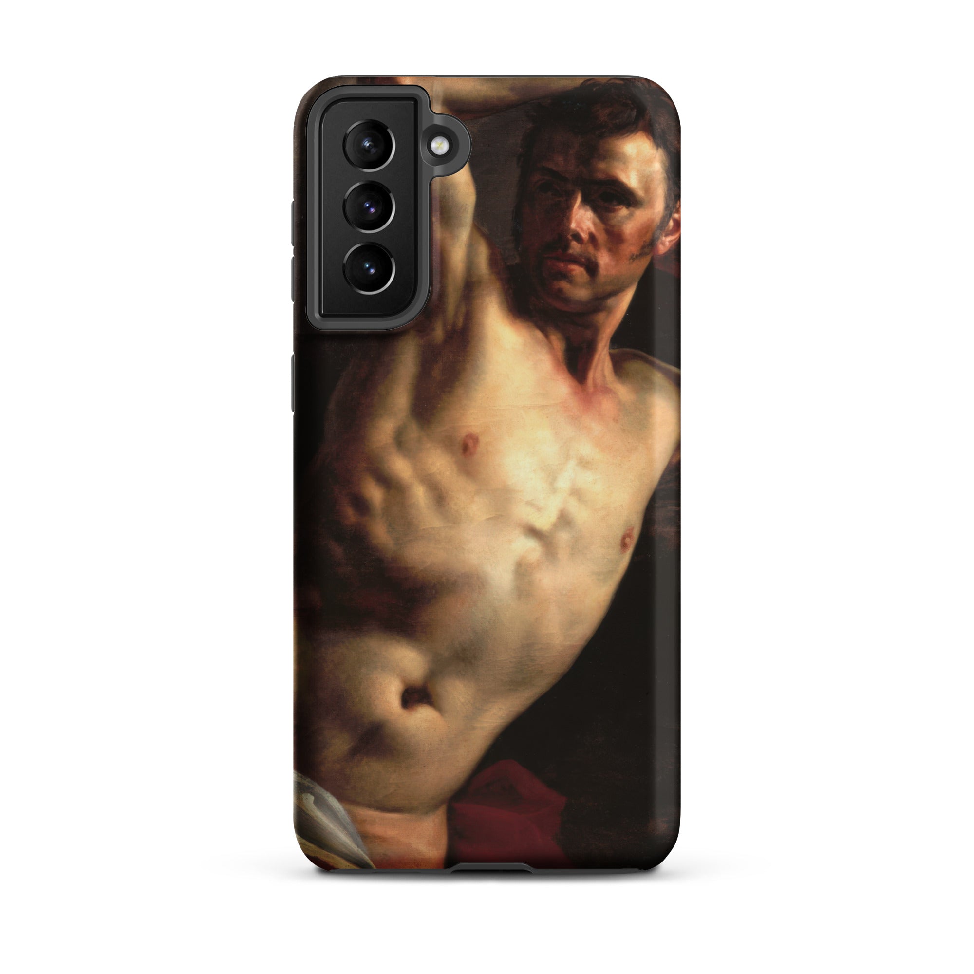 Male Nude Theodore Gericault Samsung Case, Galaxy S21 Plus / Matte, Smartphone Case Painted Shirtless Man