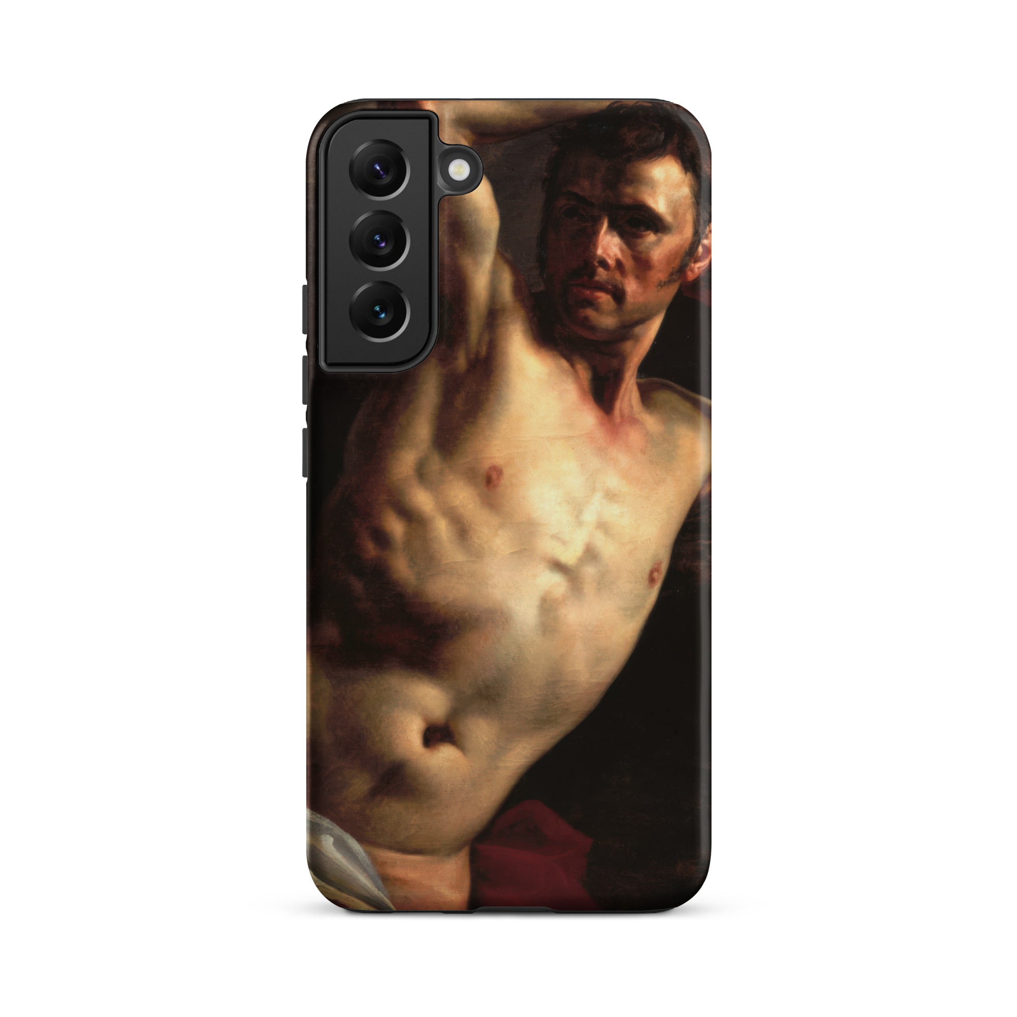 Male Nude Theodore Gericault Samsung Case, Galaxy S22 Plus / Matte, Smartphone Case Painted Portrait Shirtless Man