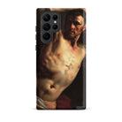 Male Nude Theodore Gericault Samsung Case, Galaxy S22 Ultra / Matte, Black Smartphone Case Painted Shirtless Man