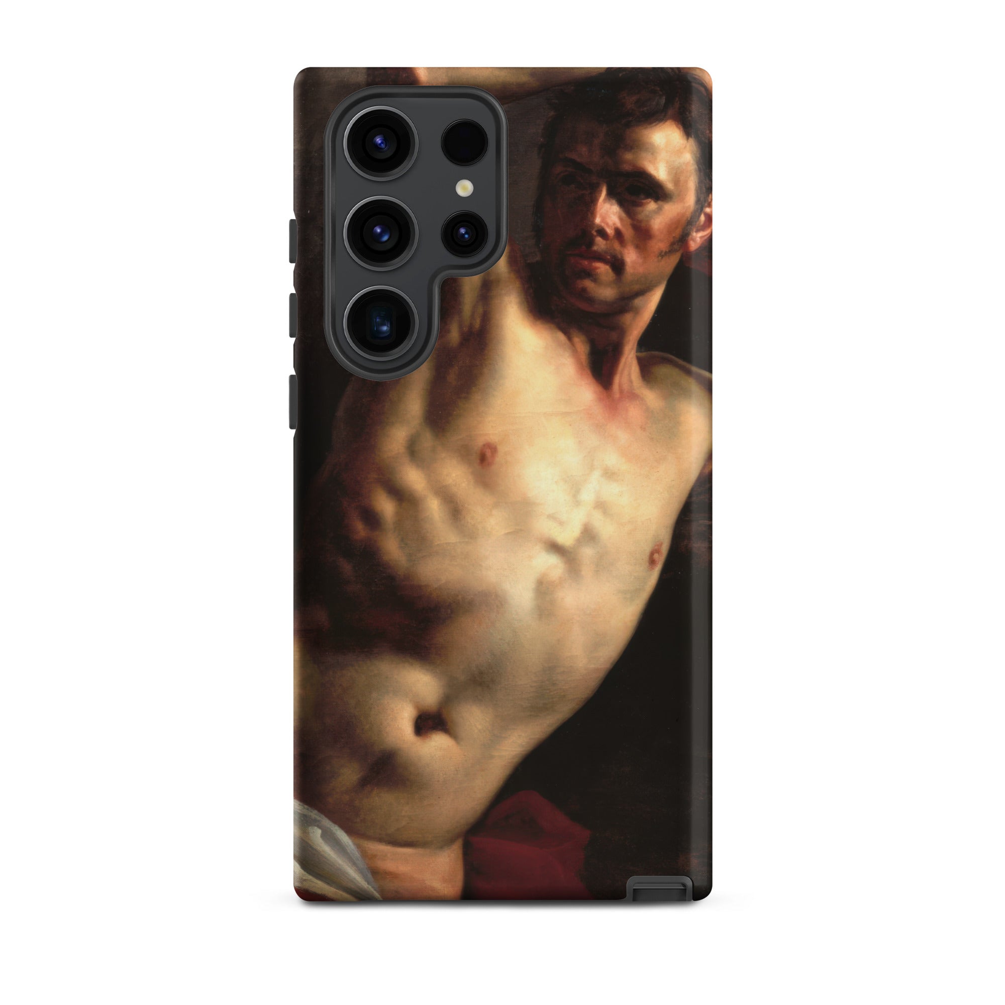 Male Nude Theodore Gericault Samsung Case, Galaxy S23 Ultra / Matte, Smartphone Painted Male Torso Head