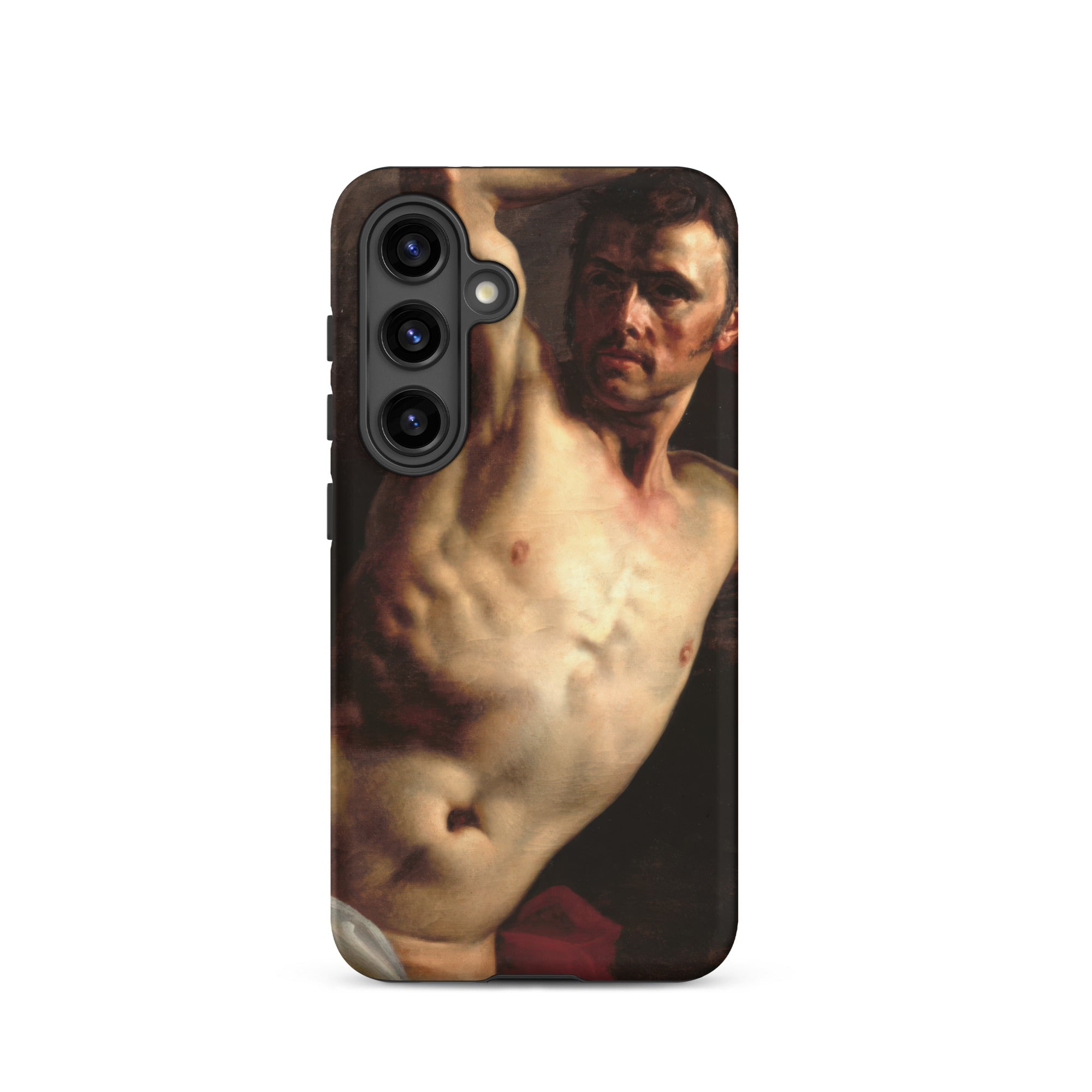 Male Nude Theodore Gericault Samsung Case, Galaxy S24 / Matte, Phone Case Painted Shirtless Man