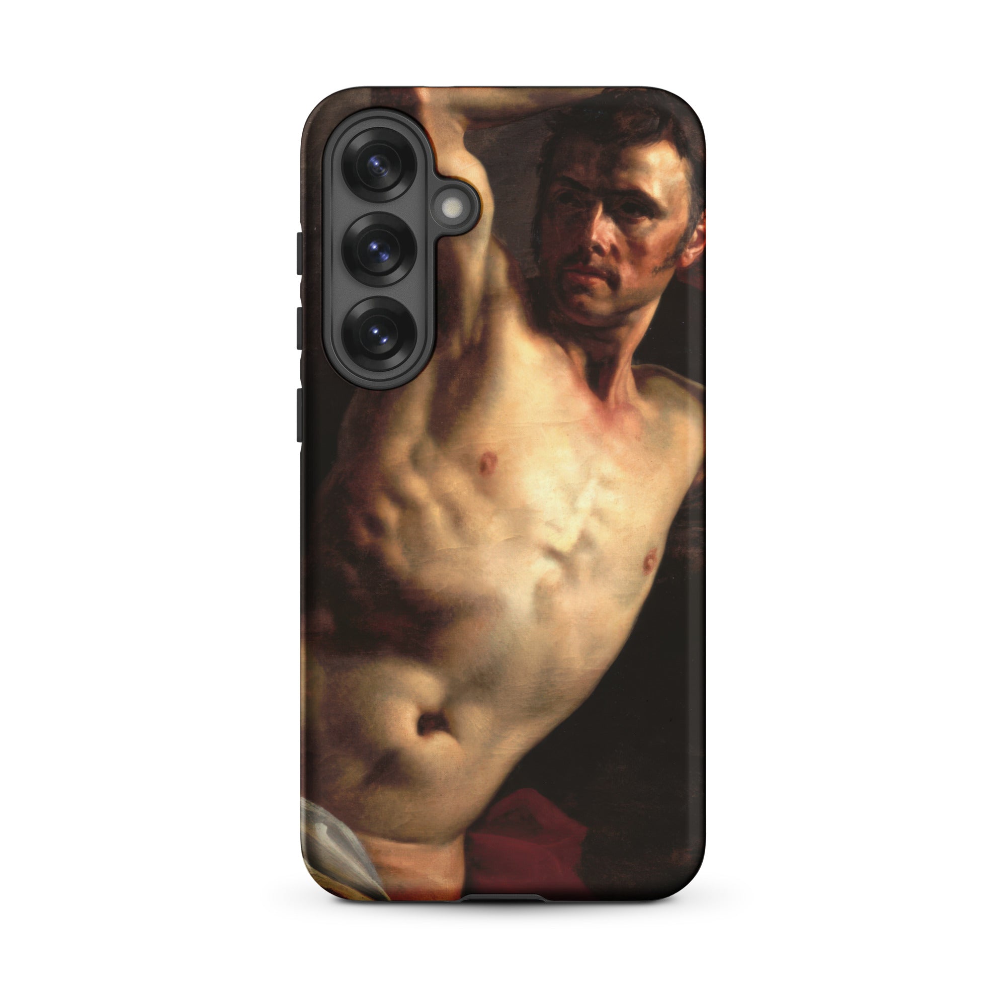 Male Nude Theodore Gericault Samsung Case, Galaxy S25 Plus / Matte, Smartphone Case Classical Painting Shirtless Man