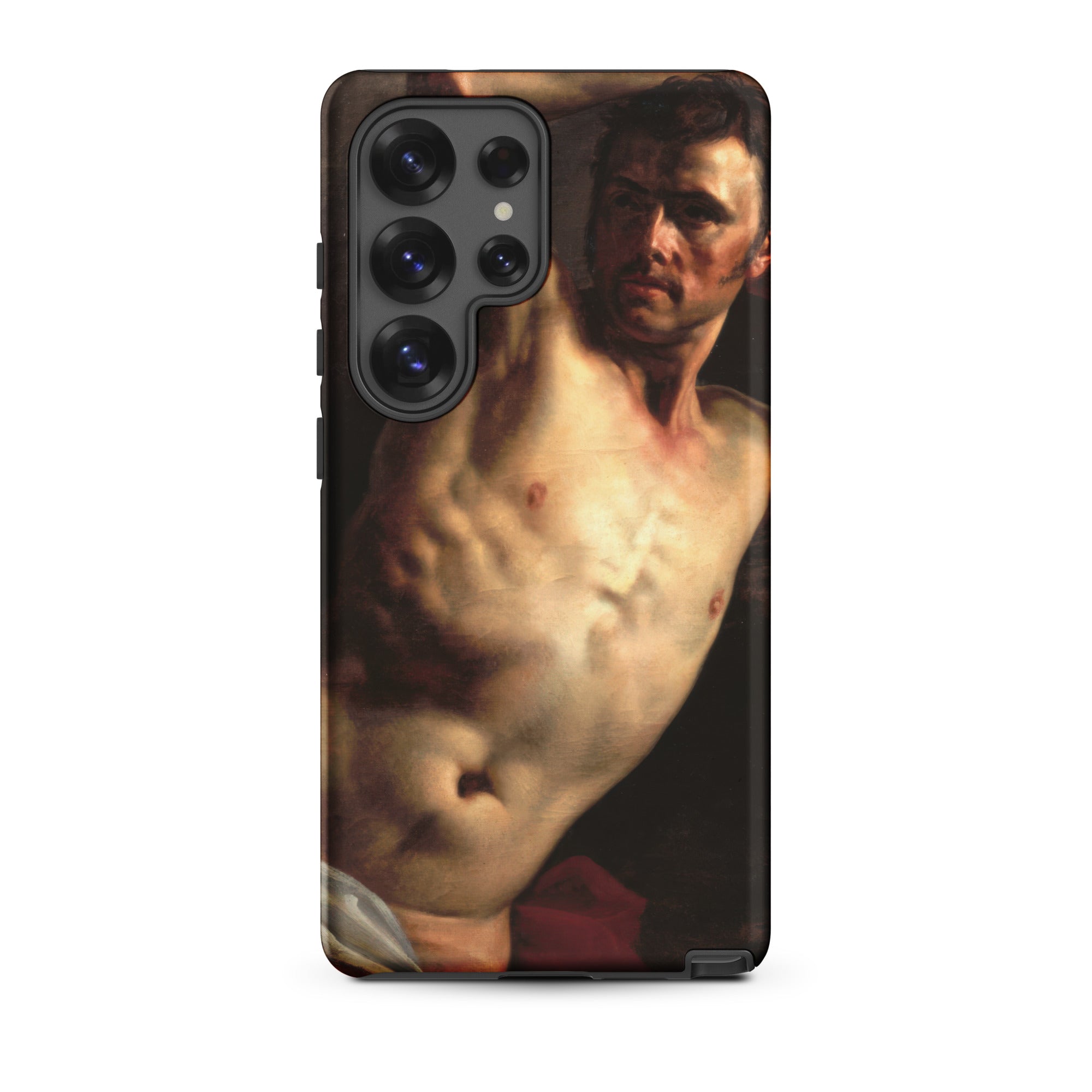 Male Nude Theodore Gericault Samsung Case, Galaxy S25 Ultra / Matte, Smartphone Case Classical Painting Male Torso