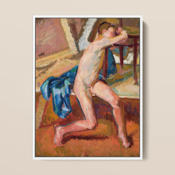 Male Nude - Wojciech Weiss Fine Art Print / Canvas, 12x16’’ / 31x41cm / White Frame, Posters Prints & Visual Artwork, Toby Leon