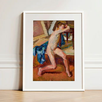 Male Nude - Wojciech Weiss Fine Art Print / Canvas, 12x16’’ / 31x41cm / White Frame / Matboard, Posters Prints & Visual Artwork, Toby Leon