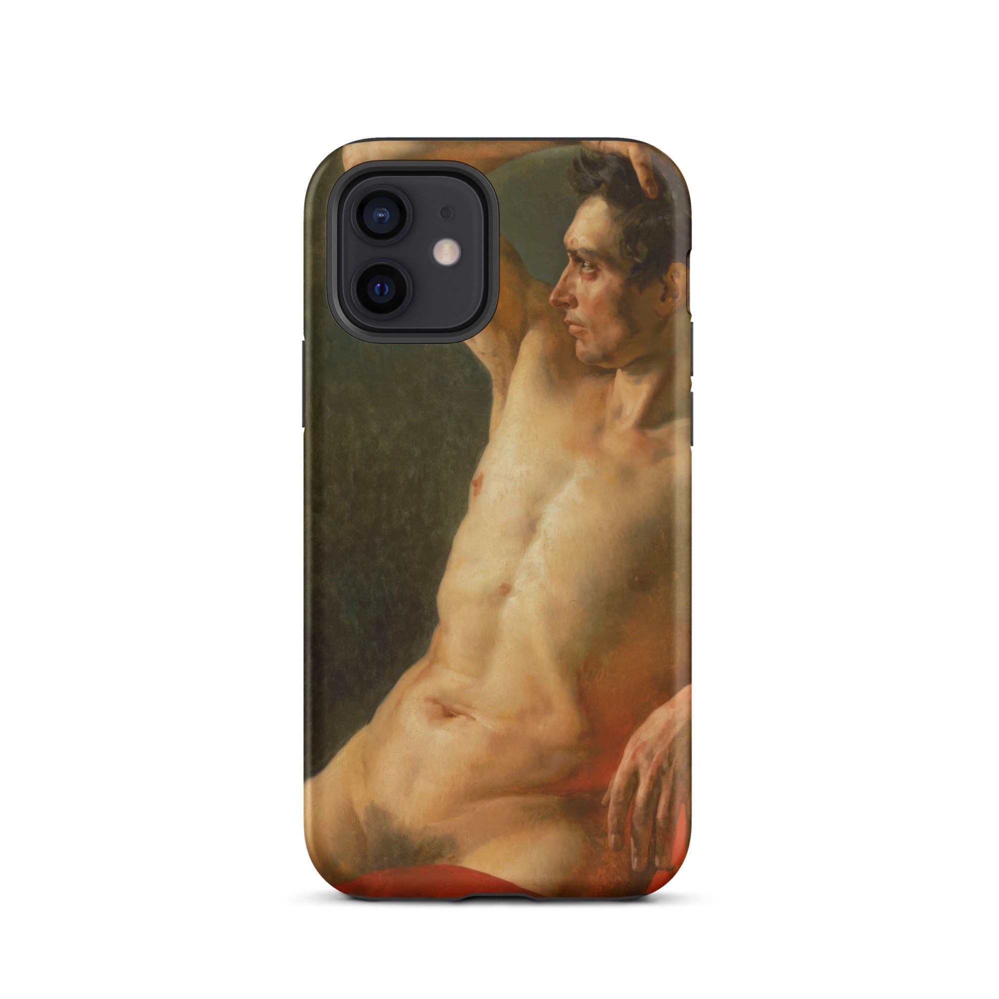 Male Torso in Profile Theodore Gericault Iphone Case, 12 / Matte, Phone Case Nude Male Figure