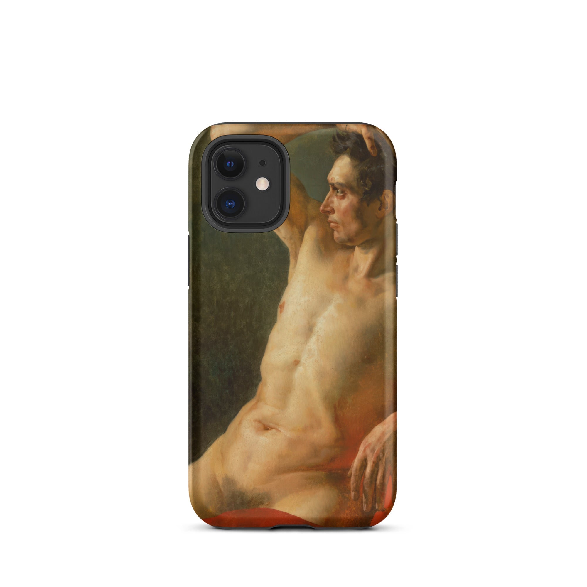 Male Torso in Profile Theodore Gericault Iphone Case, 12 Mini / Matte, Phone Case Nude Male Figure