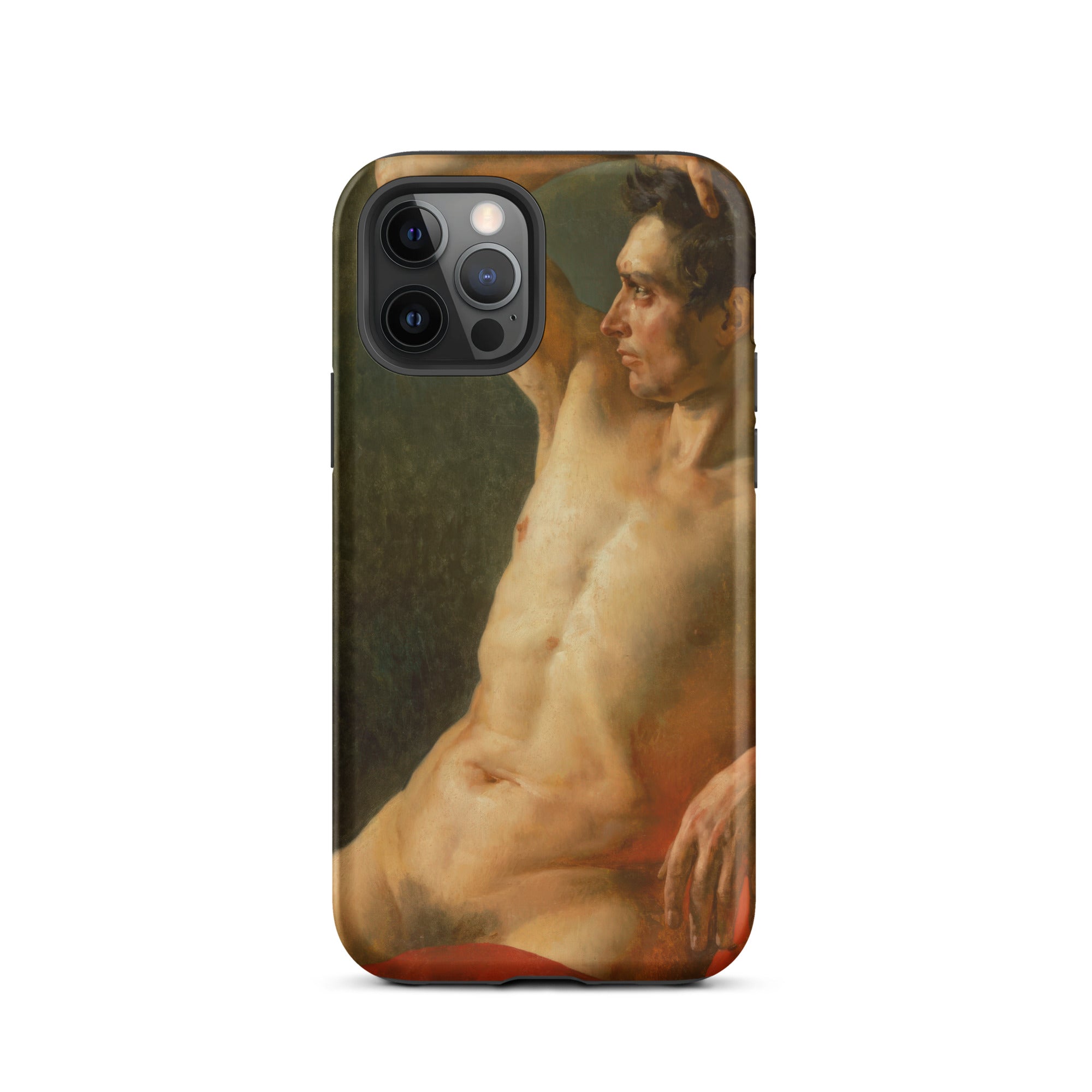 Male Torso in Profile Theodore Gericault Iphone Case, 12 Pro / Matte, Phone Case Nude Male Figure