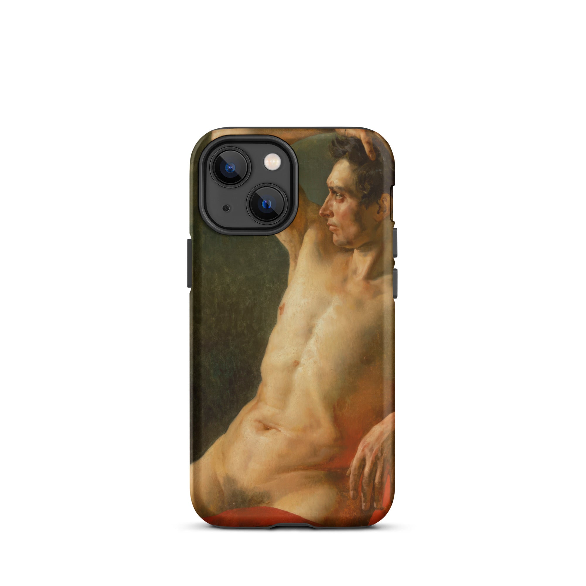 Male Torso in Profile Theodore Gericault Iphone Case, 13 Mini / Matte, Phone Case Nude Male Figure