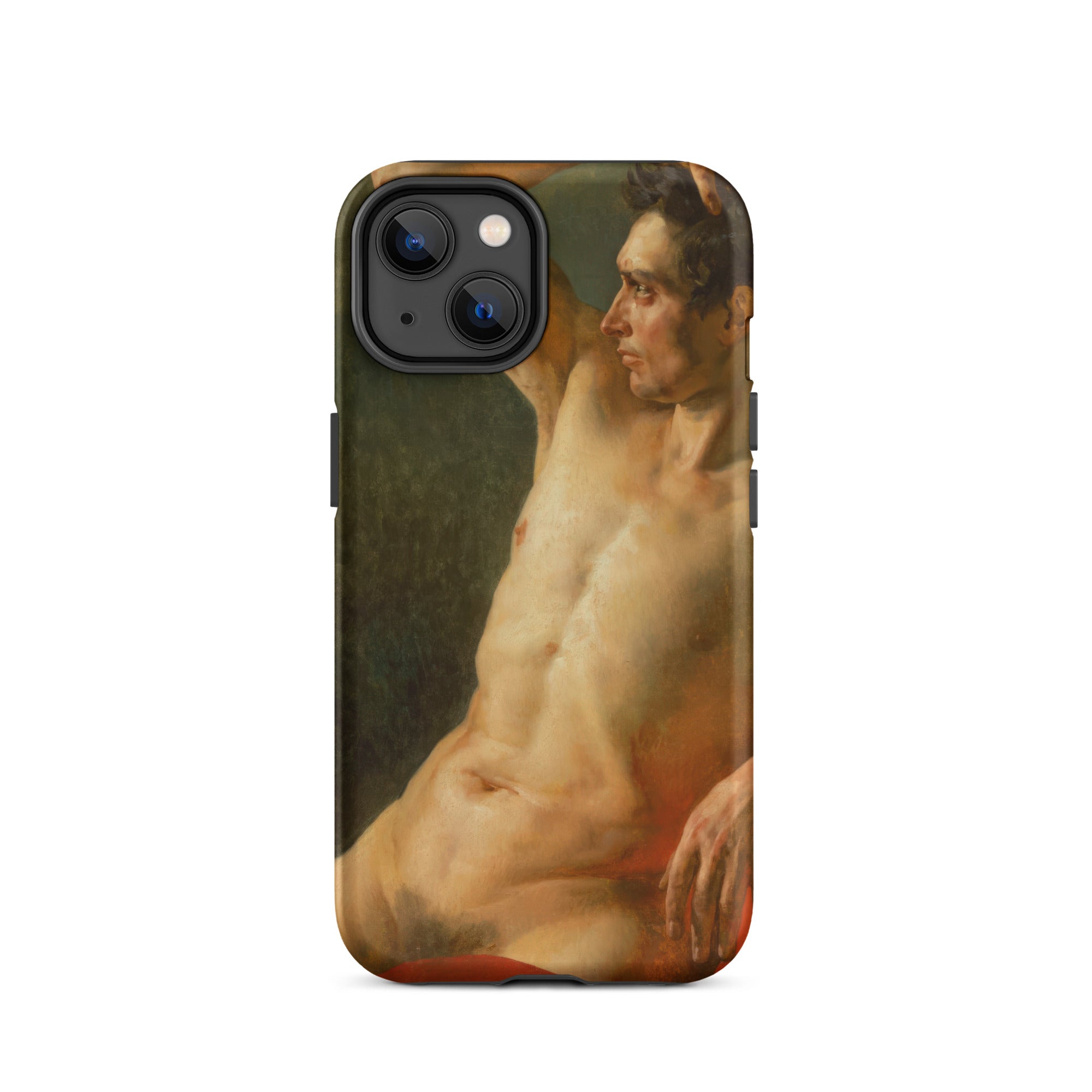 Male Torso in Profile Theodore Gericault Iphone Case, 14 / Matte, Phone Case Nude Male Painting