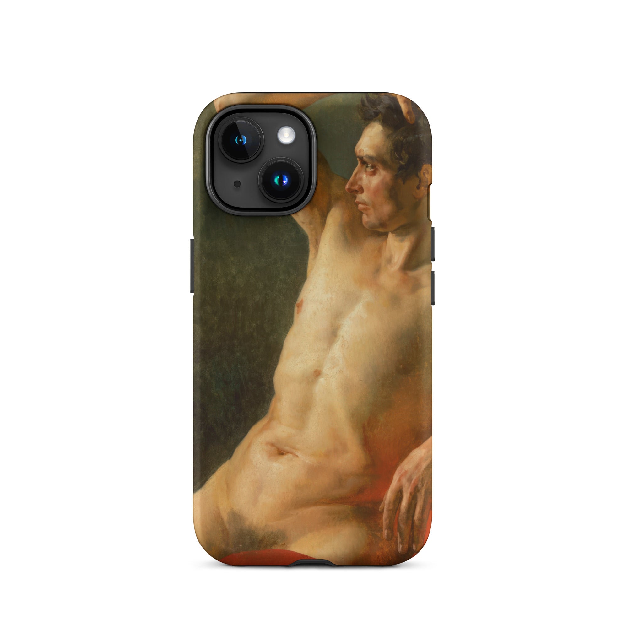 Male Torso in Profile Theodore Gericault Iphone Case, 15 / Matte, Phone Case Nude Male Figure