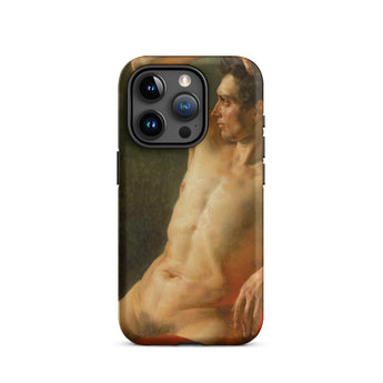Male Torso in Profile - Theodore Gericault Iphone Case, 15 Pro / Matte, Phone Case Nude Male Painting