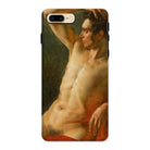 Male Torso in Profile Theodore Gericault Iphone Case, 8 Plus / Matte, Phone Case Classical Nude Painting Male Figure