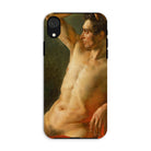 Male Torso in Profile Theodore Gericault Iphone Case, Xr / Matte, Phone Case Classical Nude Painting Male Figure