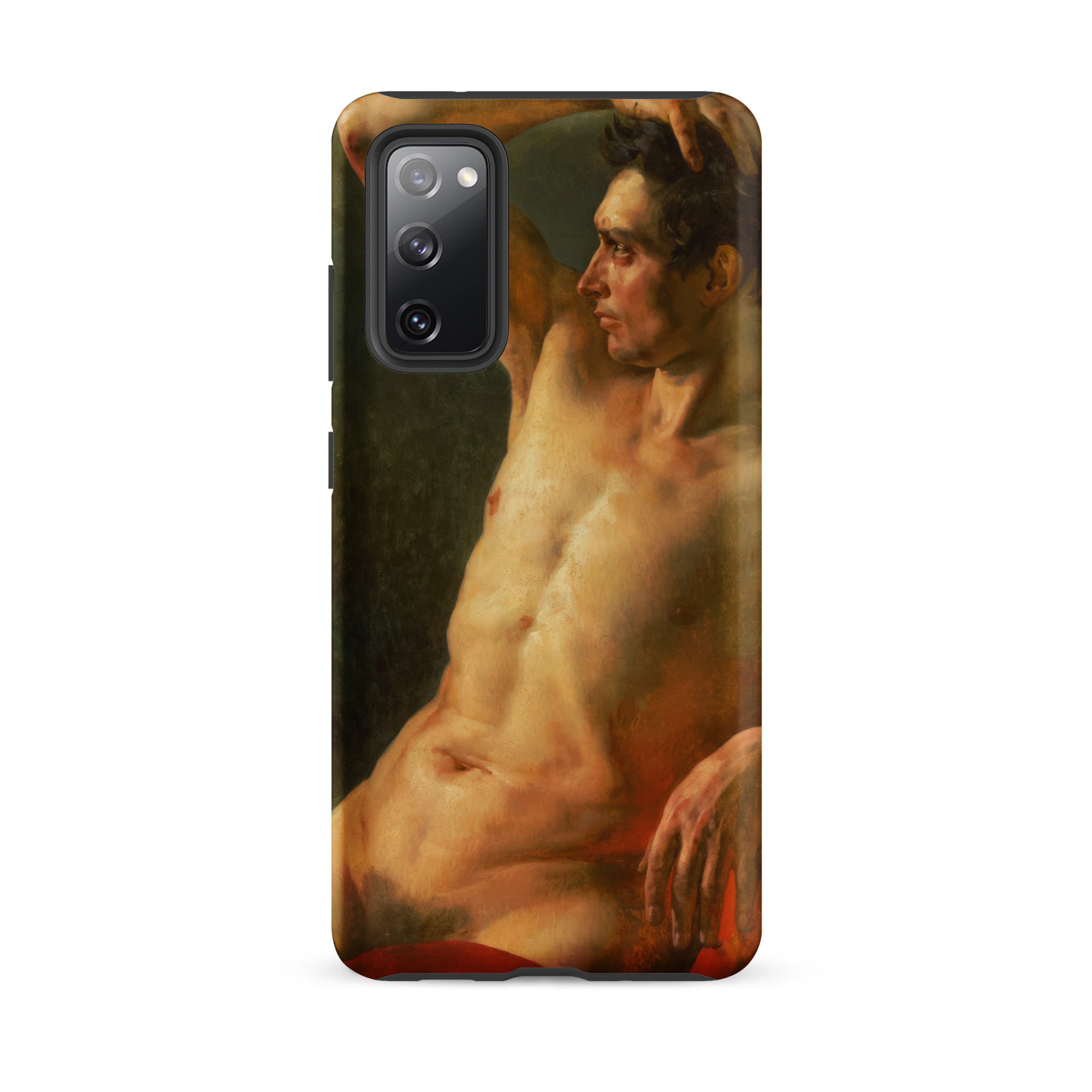 Male Torso in Profile Theodore Gericault Samsung Case, Galaxy S20 Fe / Matte, Phone Case Classical Painting Male Nude