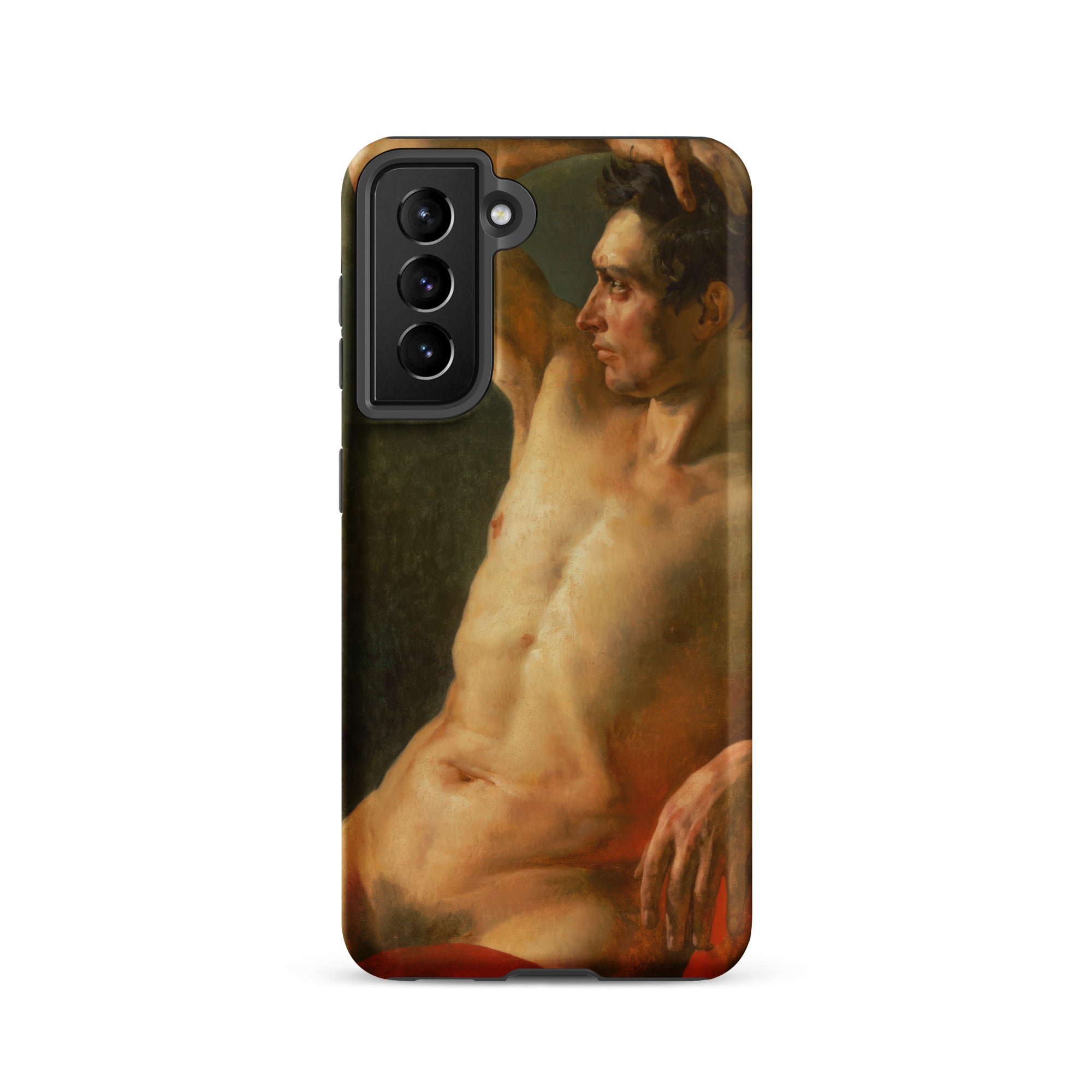 Male Torso in Profile Theodore Gericault Samsung Case, Galaxy S21 / Matte, Phone Case Classical Painting Male Nude
