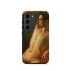 Male Torso in Profile Theodore Gericault Samsung Case, Galaxy S23 / Matte, Black Smartphone Case Classical Painting Male Nude