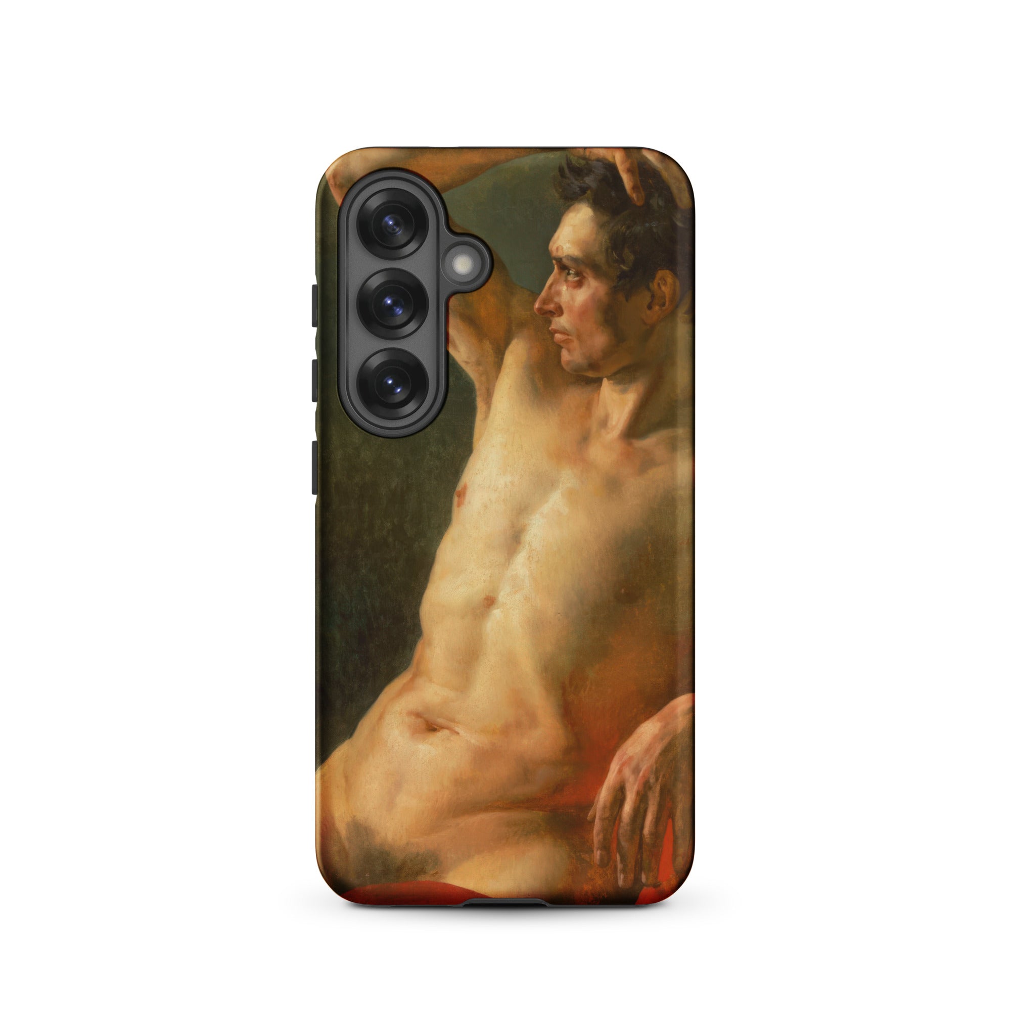 Male Torso in Profile Theodore Gericault Samsung Case, Galaxy S25 / Matte, Smartphone Case Classical Painting Male Nude