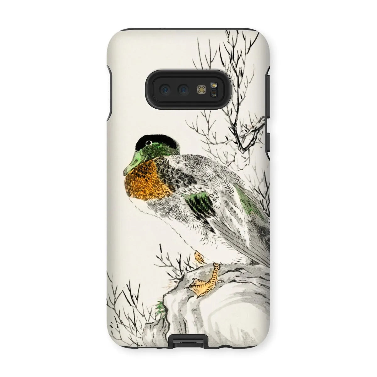 Mallard - Japanese Meiji Bird Art Phone Case - Numata Kashu - Samsung Galaxy S10e / Matte - Mobile Phone Cases