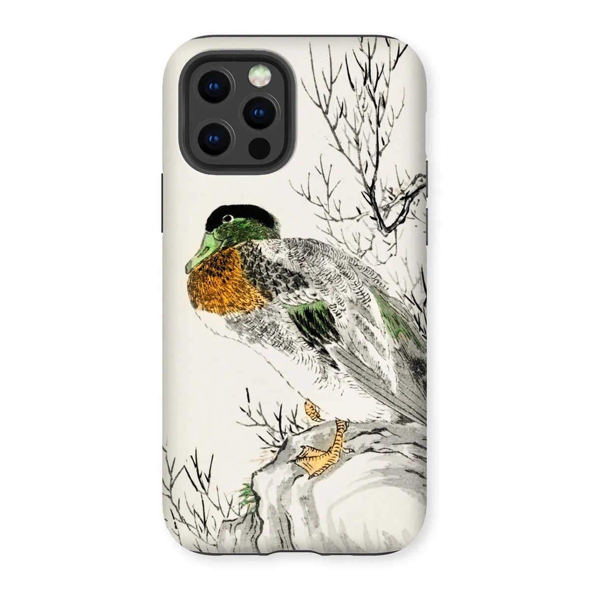 Mallard - Japanese Meiji Bird Art Phone Case - Numata Kashu - Iphone 12 Pro / Matte - Mobile Phone Cases - Aesthetic Art