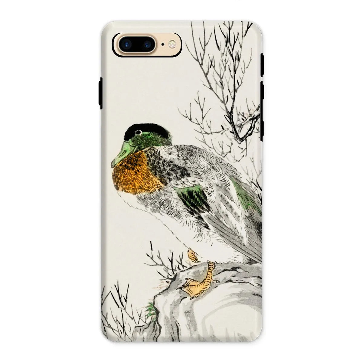 Mallard - Japanese Meiji Bird Art Phone Case - Numata Kashu - Iphone 8 Plus / Matte - Mobile Phone Cases - Aesthetic Art