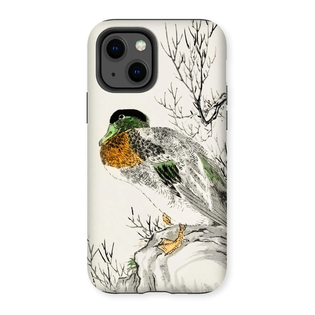 Mallard - Japanese Meiji Bird Art Phone Case - Numata Kashu - Iphone 13 / Matte - Mobile Phone Cases - Aesthetic Art