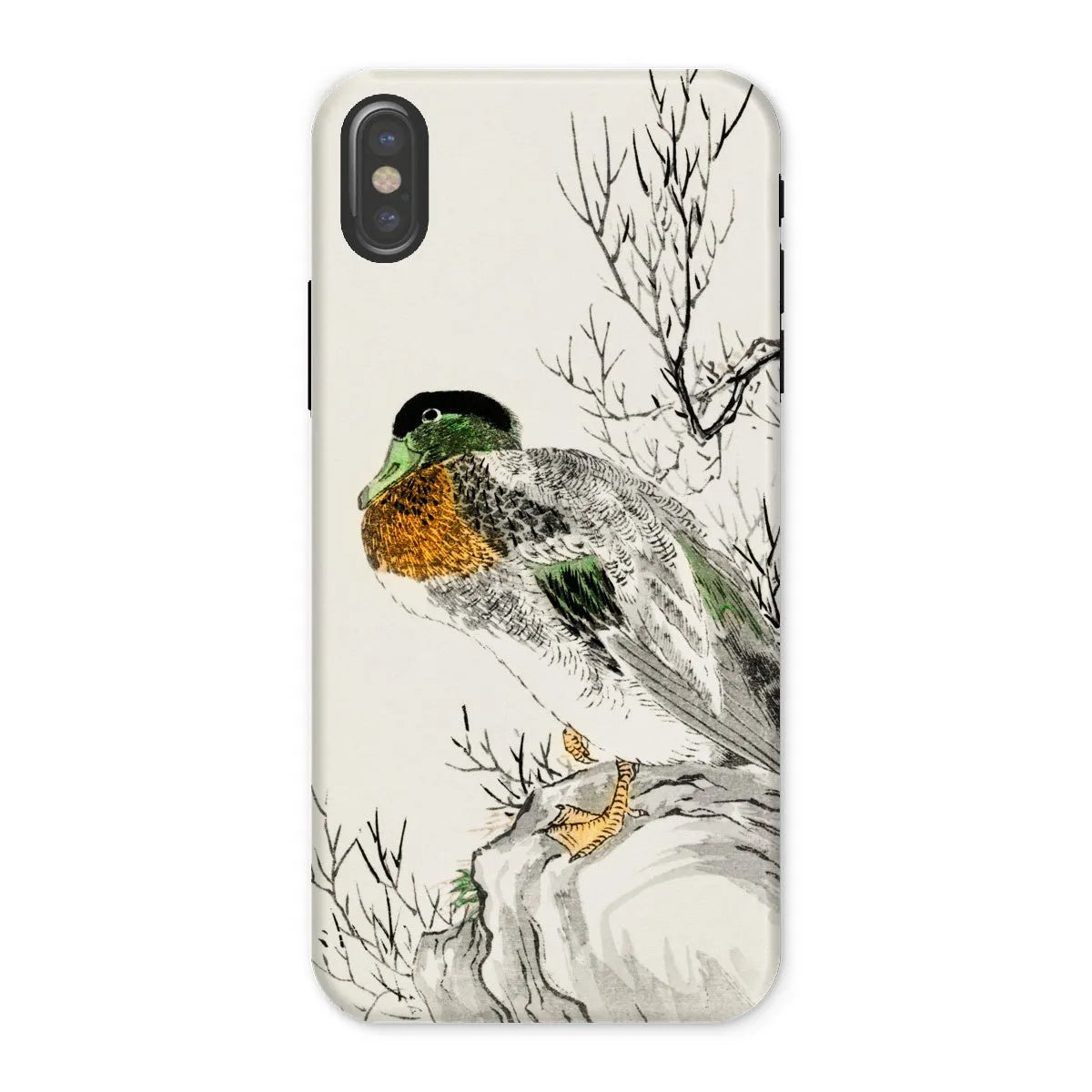 Mallard - Japanese Meiji Bird Art Phone Case - Numata Kashu - Iphone x / Matte - Mobile Phone Cases - Aesthetic Art