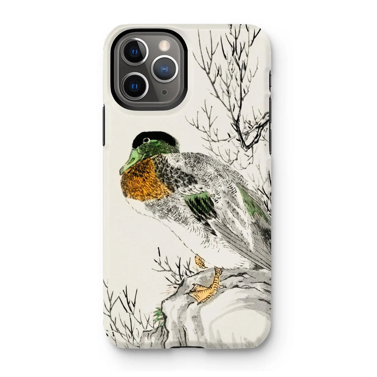 Mallard - Japanese Meiji Bird Art Phone Case - Numata Kashu - Iphone 11 Pro / Matte - Mobile Phone Cases - Aesthetic Art