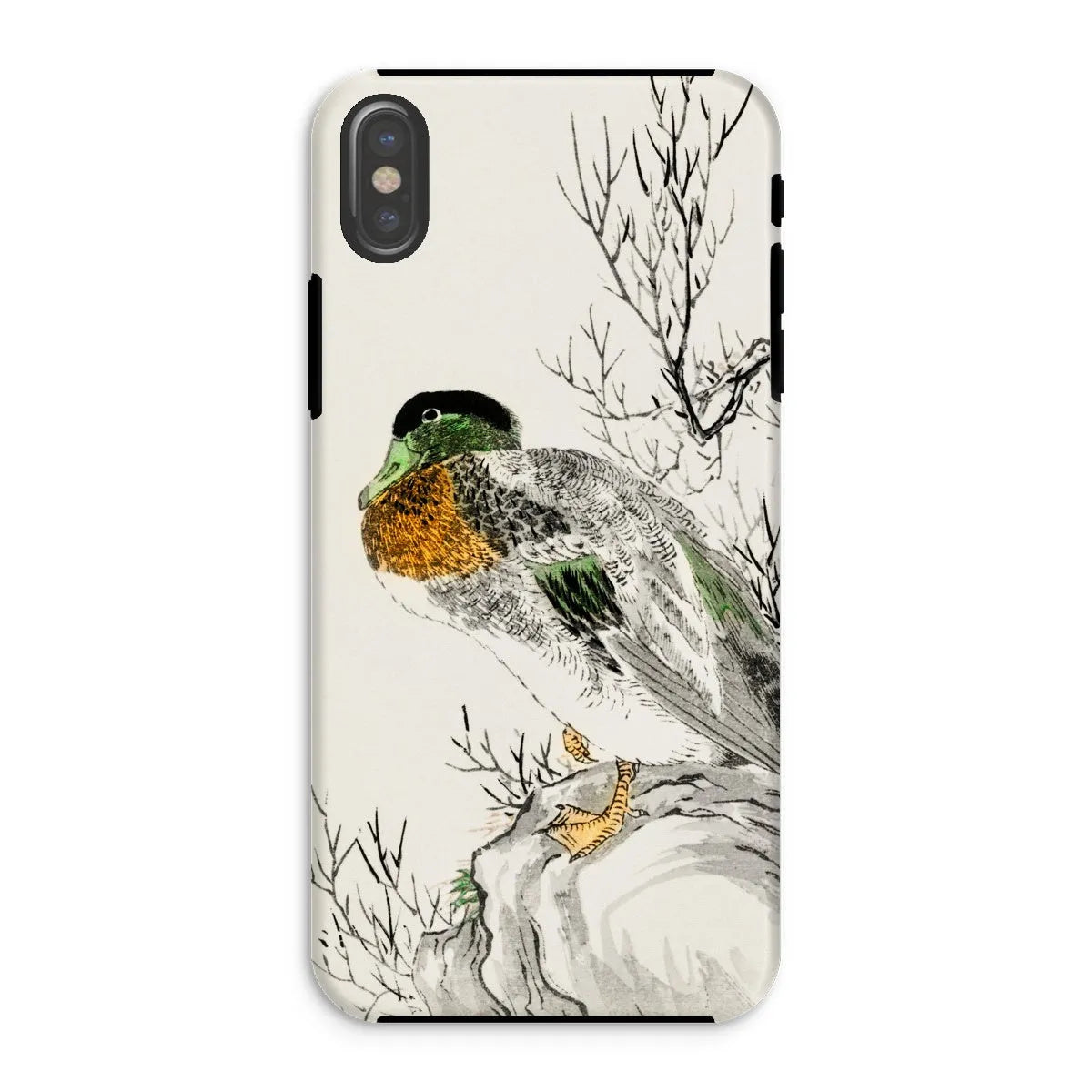 Mallard - Japanese Meiji Bird Art Phone Case - Numata Kashu - Iphone Xs / Matte - Mobile Phone Cases - Aesthetic Art
