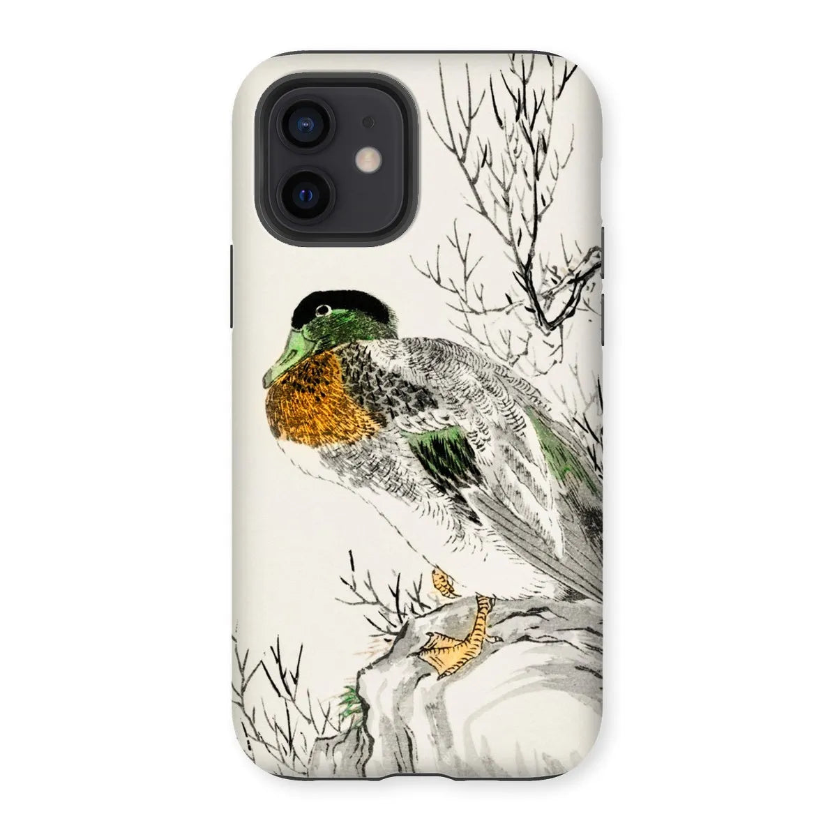Mallard - Japanese Meiji Bird Art Phone Case - Numata Kashu - Iphone 12 / Matte - Mobile Phone Cases - Aesthetic Art