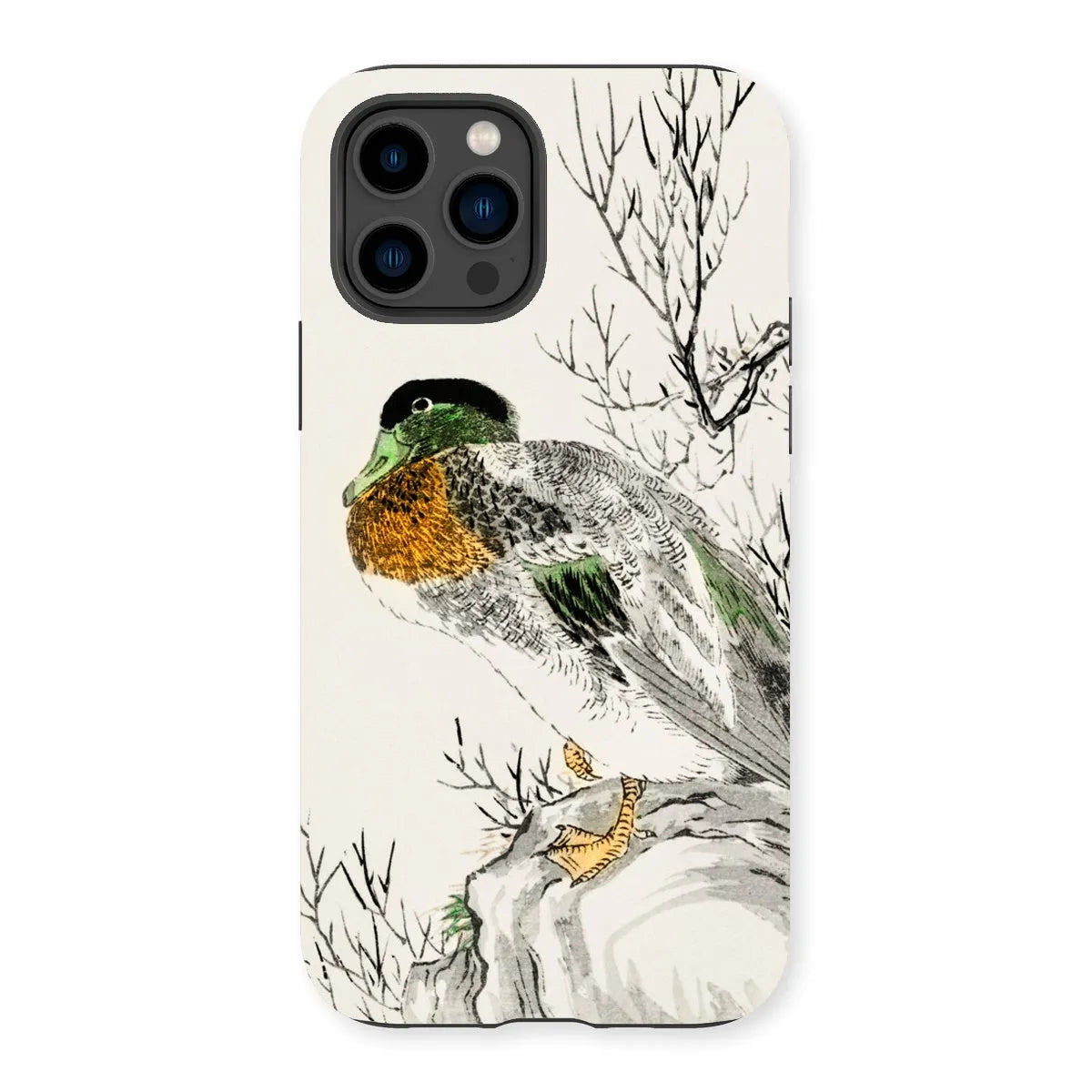Mallard - Japanese Meiji Bird Art Phone Case - Numata Kashu - Iphone 14 Pro / Matte - Mobile Phone Cases - Aesthetic Art