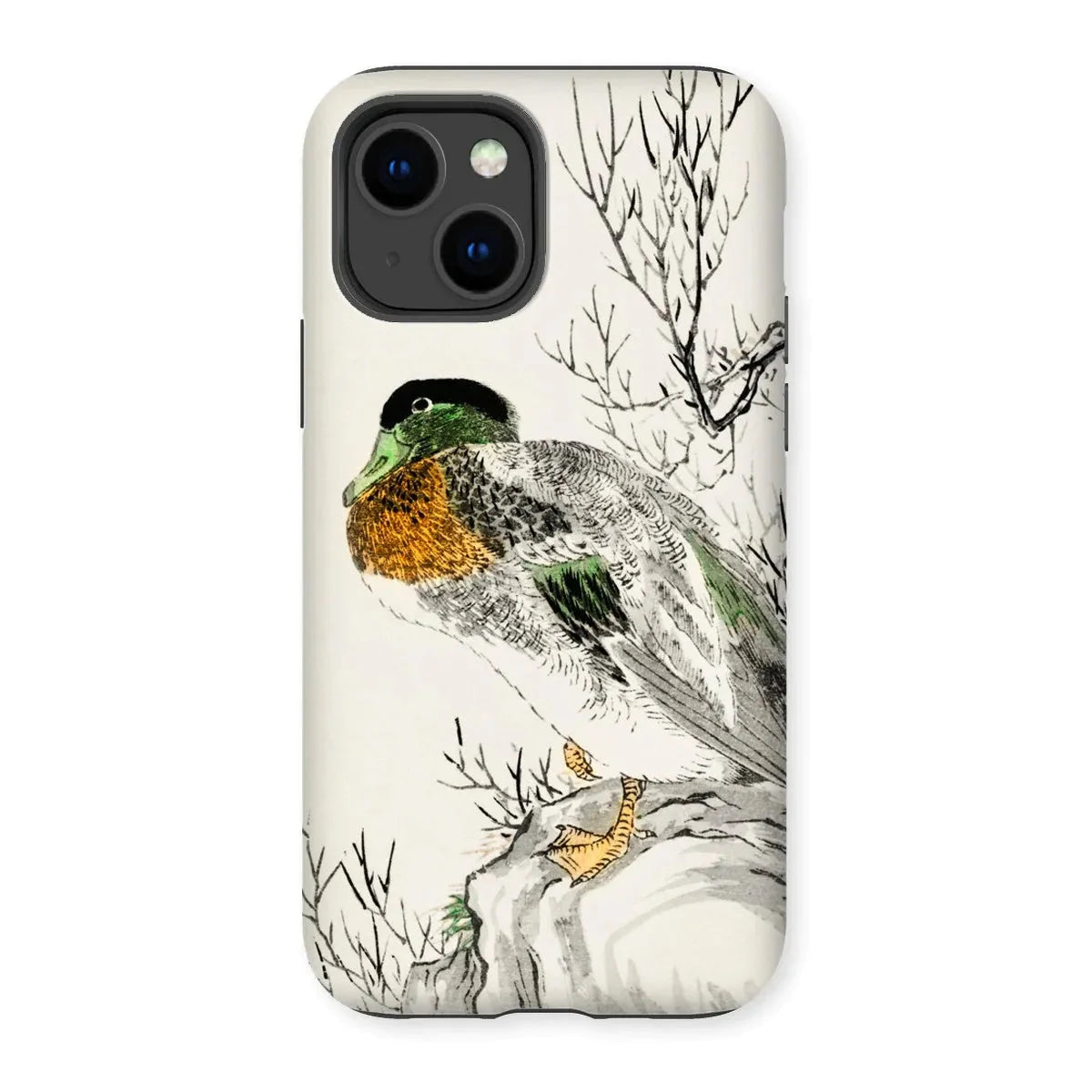Mallard - Japanese Meiji Bird Art Phone Case - Numata Kashu - Iphone 14 / Matte - Mobile Phone Cases - Aesthetic Art