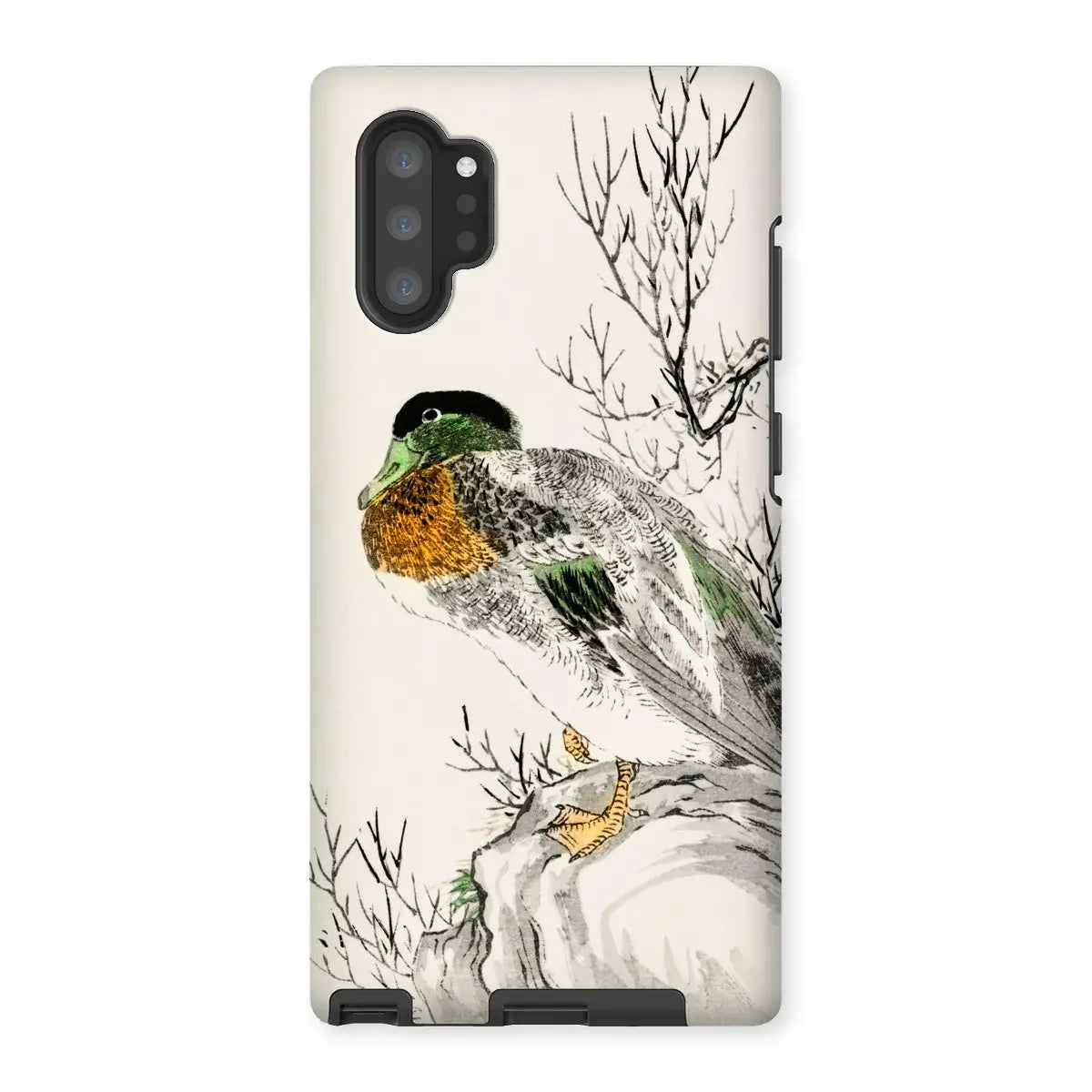 Mallard - Numata Kashu Japanese Meiji Bird Art Phone Case - Samsung Galaxy Note 10p / Matte - Mobile Phone Cases