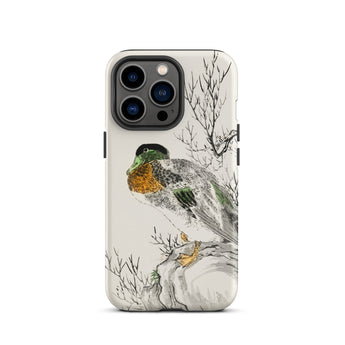 Mallard - Numata Kashu Meiji Duck Art Phone Case Iphone 13 Pro / Matte Duck-themed Phone Case Numata Kashu, Digital Heartbeat Capturing,
