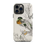 Mallard - Numata Kashu Meiji Duck Art Phone Case Iphone 13 Pro Max / Matte Duck-themed Phone Case Numata Kashu, Digital Heartbeat