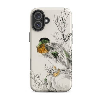 Mallard - Numata Kashu Meiji Duck Art Phone Case Iphone 16 Plus / Matte Duck-themed Phone Case Numata Kashu, Digital Heartbeat Capturing,
