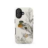 Mallard - Numata Kashu Meiji Duck Art Phone Case Iphone 17 / Matte Iphone 12 Case Duck Design Black White Background Numata Kashu, Digital