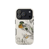 Mallard - Numata Kashu Meiji Duck Art Phone Case Iphone 17 Pro / Matte Iphone 13 Pro Max Case Pheasant Design Black Numata Kashu, Digital