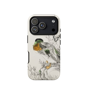 Mallard - Numata Kashu Meiji Duck Art Phone Case Iphone 17 Pro / Matte Iphone 13 Pro Max Case Pheasant Design Black Numata Kashu, Digital