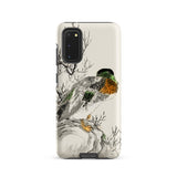 Mallard - Numata Kashu Meiji Duck Art Samsung Case, Galaxy S20 / Matte, Protective Phone Case Artistic Duck Perched Branch